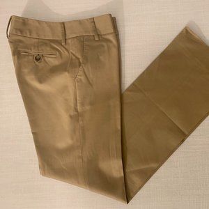 Massimo Dutti Khaki Dressed Pants with side belt